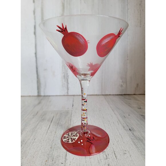 Lolita pomegranate martini glass drinkware decor fruit - Picture 1 of 9